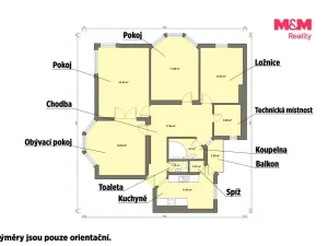 Prodej bytu 4+1, Cheb, Májová, 121 m2