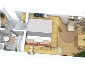 Pronájem bytu 1+kk, Praha - Vinohrady, V Horní Stromce, 22 m2