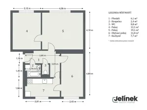 Prodej bytu 3+1, Polička, Svépomoc, 61 m2