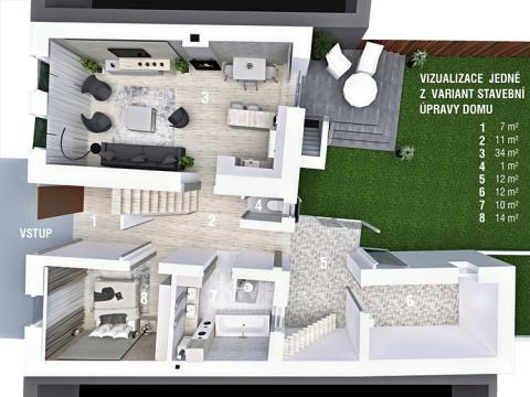 Prodej rodinného domu, Voděrady, 68 m2