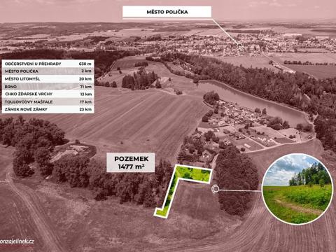 Prodej pozemku pro bydlení, Polička, 824 m2