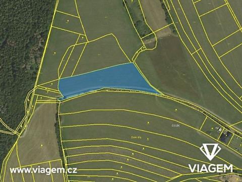 Prodej podílu pole, Velenov, 570 m2