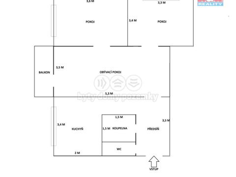 Prodej bytu 3+1, Kopřivnice, Družební, 64 m2