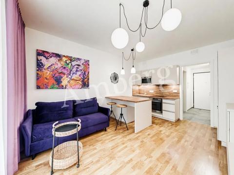 Pronájem bytu 1+kk, Praha - Modřany, Mezi vodami, 30 m2