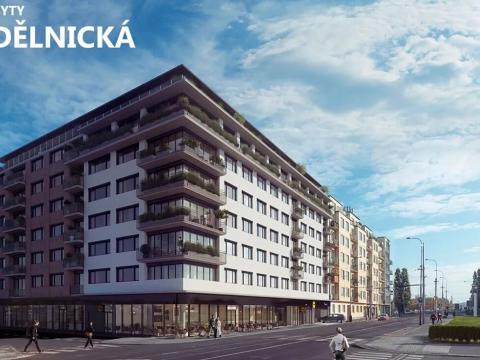 Pronájem bytu 2+kk, Praha - Holešovice, V háji, 60 m2