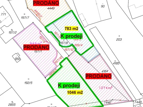 Prodej pozemku pro bydlení, Opatov, 782 m2