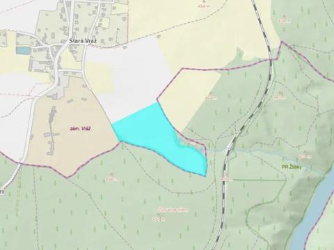 Prodej podílu pole, Vráž, 31948 m2