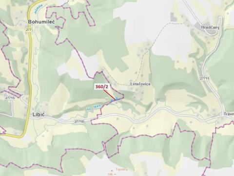 Dražba louky, Český Dub, 1919 m2