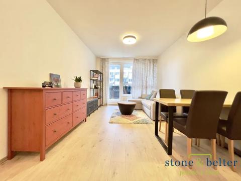 Pronájem bytu 2+kk, Praha - Vysočany, Pod Harfou, 56 m2