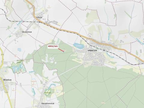 Dražba lesa, Vracov, 1702 m2