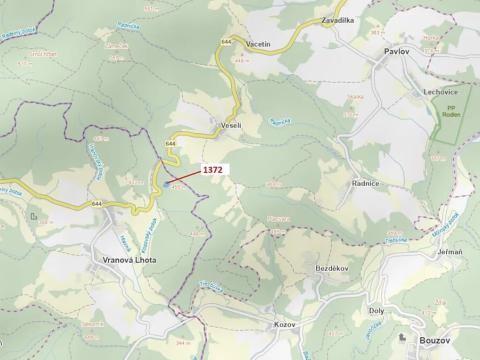 Dražba lesa, Vranová Lhota, 5978 m2