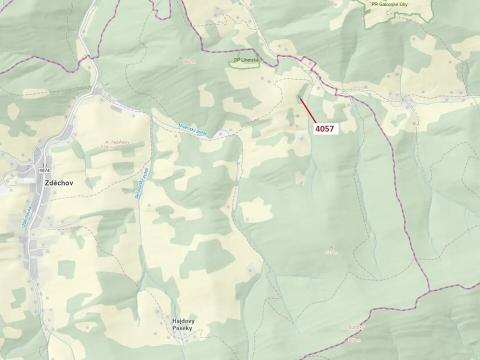 Dražba lesa, Zděchov, 435 m2