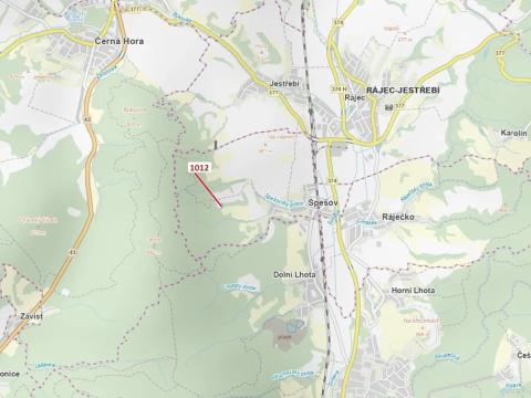 Dražba lesa, Spešov, 500 m2