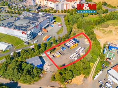 Pronájem komerčního pozemku, Plzeň - Černice, 3600 m2