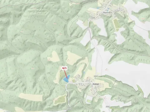 Dražba lesa, Dobřeň, 6871 m2