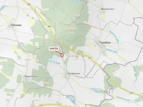 Dražba lesa, Budíškovice, 1817 m2