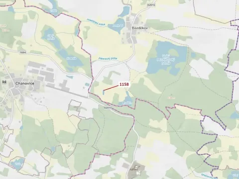 Dražba lesa, Hradiště, 1323 m2