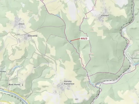 Dražba lesa, Jílové u Držkova, 1684 m2