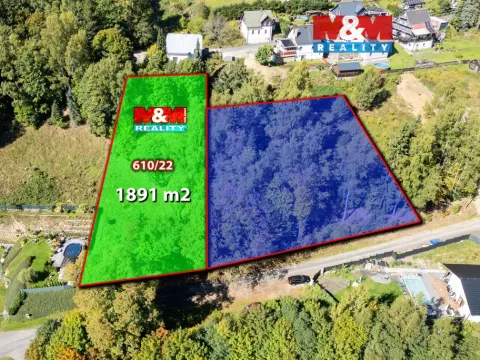 Prodej pozemku pro bydlení, Kraslice - Zelená Hora, 1891 m2