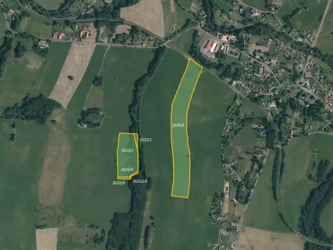 Prodej podílu pole, Raspenava, 36862 m2