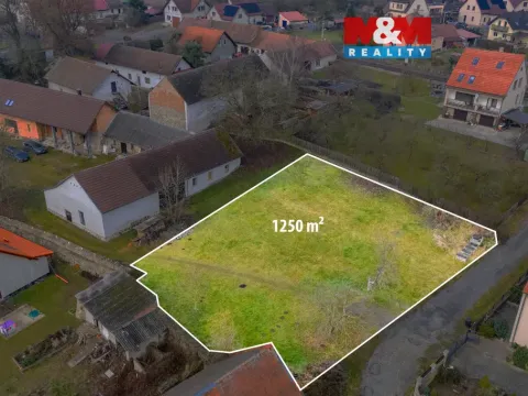 Prodej pozemku pro bydlení, Mrač, 1250 m2