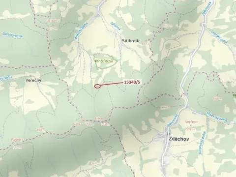 Dražba lesa, Hovězí, 312 m2