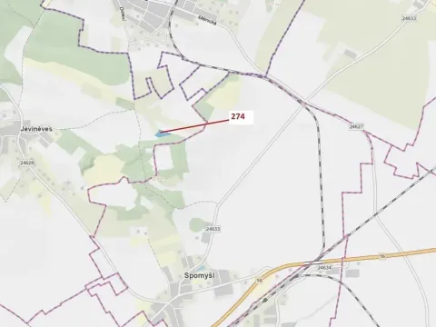 Dražba lesa, Jeviněves, 4557 m2