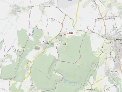 Dražba lesa, Chrudim, 1417 m2