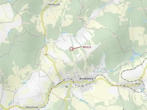 Dražba lesa, Bojkovice, 420 m2