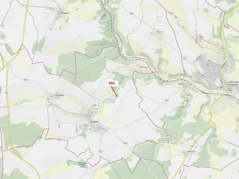 Dražba lesa, Puklice, 4900 m2