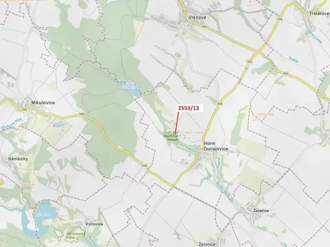 Dražba lesa, Horní Dunajovice, 150 m2