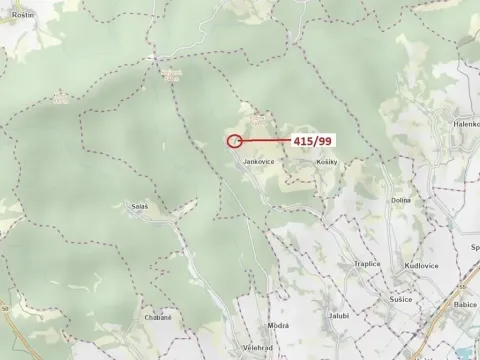 Dražba louky, Jankovice, 655 m2