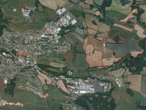 Dražba louky, Tachov, 2192 m2