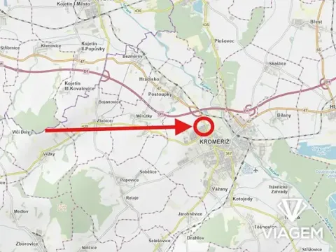 Prodej podílu zahrady, Kroměříž, 1191 m2