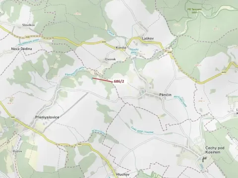 Dražba lesa, Přemyslovice, 1381 m2